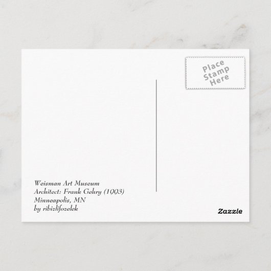 Minneapolis Briefkaart (Achterkant)