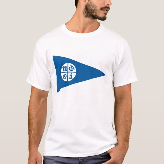 minneapolis city vlag verenigde staten amerika t-shirt (Voorkant)