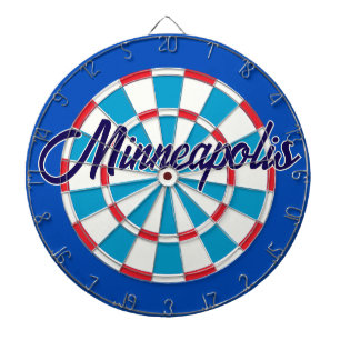 Minneapolis Classic Blauw Rood Wit Patriottisch Dartbord