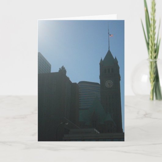"Minneapolis Clock Tower" Verjaardagskaart Kaart (Voorkant)