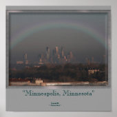 Minneapolis en regenboog poster (Voorkant)