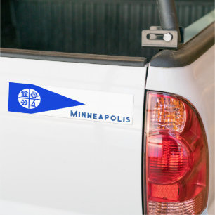 Minneapolis Flag Bumpersticker