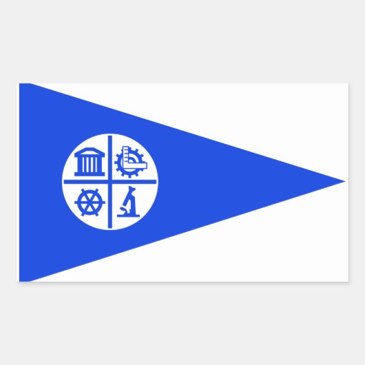 Minneapolis Flag Rechthoekige Sticker (Voorkant)