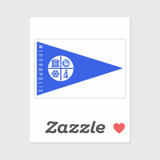 Minneapolis Flag Sticker (Vel)