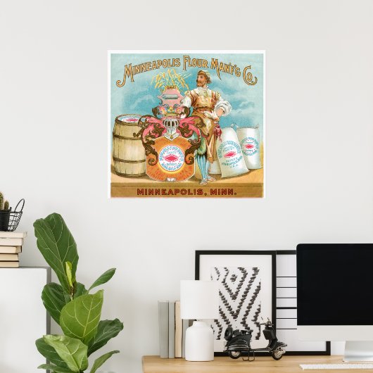 Minneapolis Flour  Food and Art Poster (Thuiskantoor)