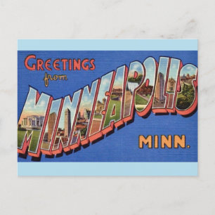 Minneapolis Groeten Ansichtkaart Briefkaart