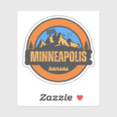 Minneapolis, Kansas Sticker (Vel)