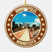 Minneapolis Keramisch Ornament (Achterkant)