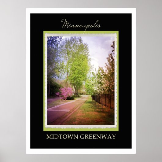 Minneapolis Midtown Greenway Poster (Voorkant)