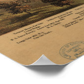 Minneapolis Minnesota 1874 Antiek Panoramische Kaa Poster (Hoek)