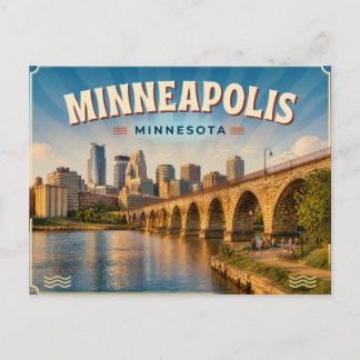 Minneapolis Minnesota ansichtkaart Briefkaart