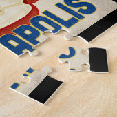 Minneapolis Minnesota Apple - Vintage Travel Legpuzzel (Zijkant)