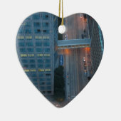 Minneapolis Minnesota Birds Eye Uitzicht Keramisch Ornament (Rechts)