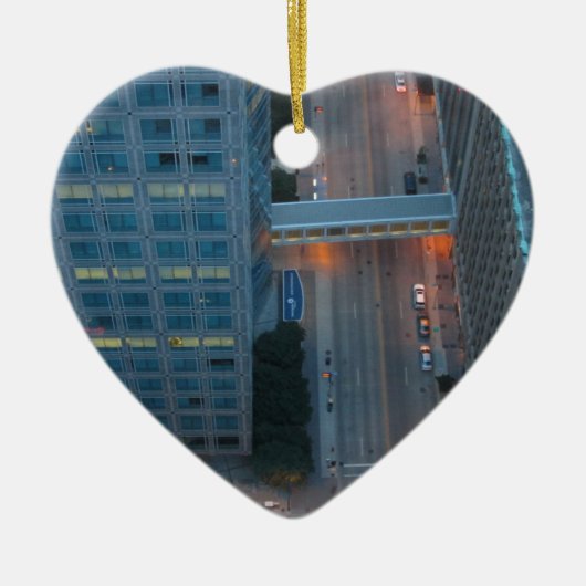 Minneapolis Minnesota Birds Eye Uitzicht Keramisch Ornament (Voorkant)