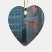 Minneapolis Minnesota Birds Eye Uitzicht Keramisch Ornament (Links)