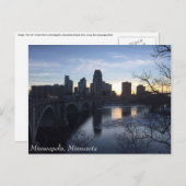 Minneapolis, Minnesota briefkaart (Voorkant / Achterkant)