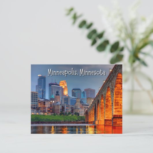 Minneapolis Minnesota Briefkaart (Staand voorkant)