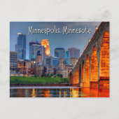 Minneapolis Minnesota Briefkaart (Voorkant)