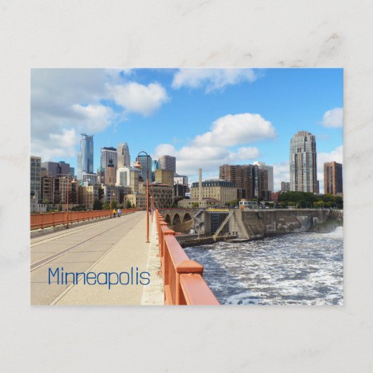Minneapolis Minnesota Briefkaart (Voorkant)