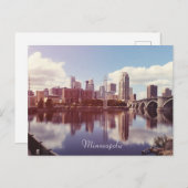 Minneapolis Minnesota Briefkaart (Voorkant / Achterkant)