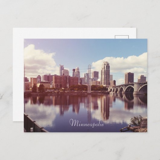 Minneapolis Minnesota Briefkaart (Voorkant / Achterkant)