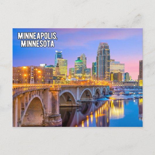 Minneapolis Minnesota Briefkaart Centrum (Voorkant)