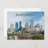 Minneapolis Minnesota Briefkaart City Travel (Voorkant / Achterkant)