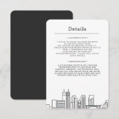 Minneapolis, Minnesota bruiloft | Gegevens van bez Kaart (Voorkant / Achterkant)