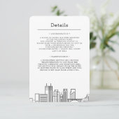 Minneapolis, Minnesota bruiloft | Gegevens van bez Kaart (Staand voorkant)