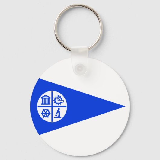 Minneapolis (Minnesota) City flag Sleutelhanger (Voorkant)