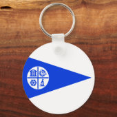 Minneapolis (Minnesota) City flag Sleutelhanger (Voorkant)