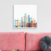 Minneapolis, Minnesota | City Skyline Canvas Afdruk (Insitu (Woonkamer))