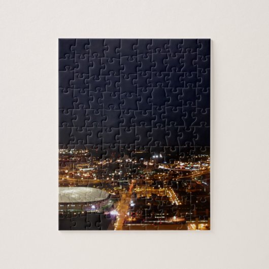 Minneapolis Minnesota City Skyline en Metrodome Legpuzzel (Verticaal)