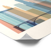 Minneapolis, Minnesota | City Skyline Poster (Hoek)