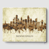 Minneapolis Minnesota Cityscape Gastenboek (Achterkant)