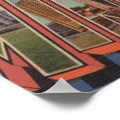 Minneapolis, Minnesota - Grote lettertjes Poster (Hoek)