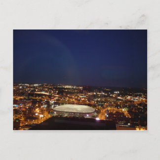Minneapolis Minnesota HH Metrodome Night Skyline Briefkaart