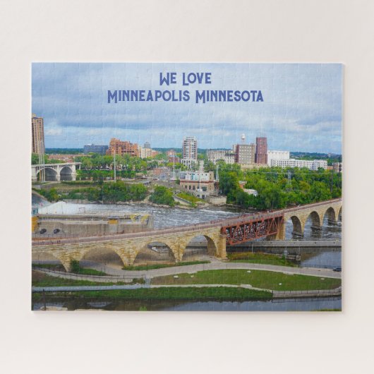 Minneapolis Minnesota Jigzaag Puzzle Legpuzzel (Horizontaal)