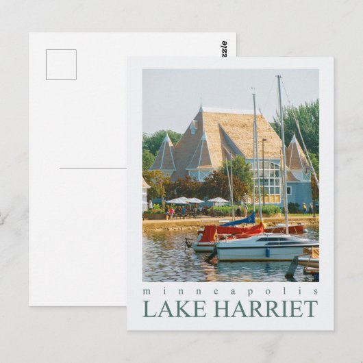 Minneapolis Minnesota Lake Harriet Bandshell Briefkaart (Voorkant / Achterkant)