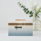 Minneapolis Minnesota Lake Harriet Sunset Foto Briefkaart (Staand voorkant)