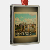 Minneapolis Minnesota Ornament Vintage Travel (Rechts)