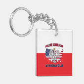 Minneapolis Minnesota Pools Sleutelhanger (Voorkant Links)