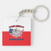 Minneapolis Minnesota Pools Sleutelhanger (Achterkant)