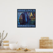 MINNEAPOLIS MINNESOTA POSTER (Keuken)