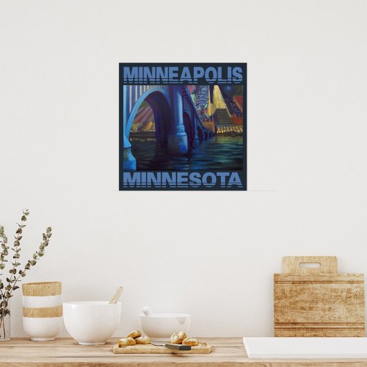 MINNEAPOLIS MINNESOTA POSTER (Keuken)