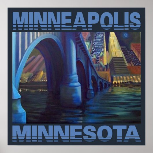 MINNEAPOLIS MINNESOTA POSTER (Voorkant)