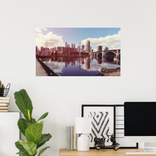 Minneapolis Minnesota Poster (Thuiskantoor)