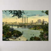  Minneapolis Minnesota Poster Skyline (Voorkant)