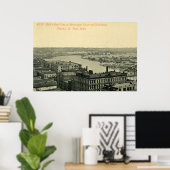  Minneapolis Minnesota Poster Skyline (Thuiskantoor)