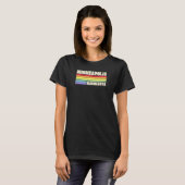 Minneapolis Minnesota Pride Rainbow Flag Gay Pride T-shirt (Voorkant volledig)